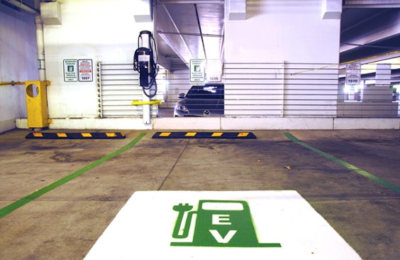 Electric vehicle parking station