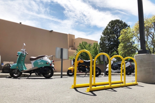 Moped-Scooter Parking stand at Zimmerman C Lot